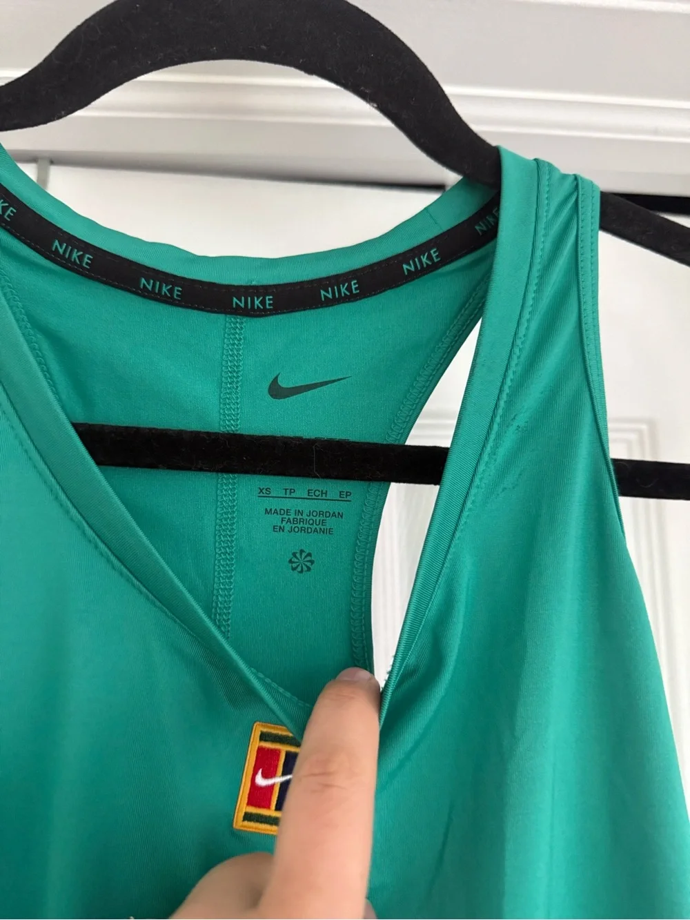 Nike Teal Green Racerback Athletic Tank Top - Picture 2 of 4